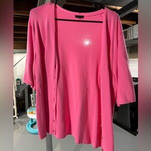 Talbots Pink Short Sleeved Cardigan Sweater